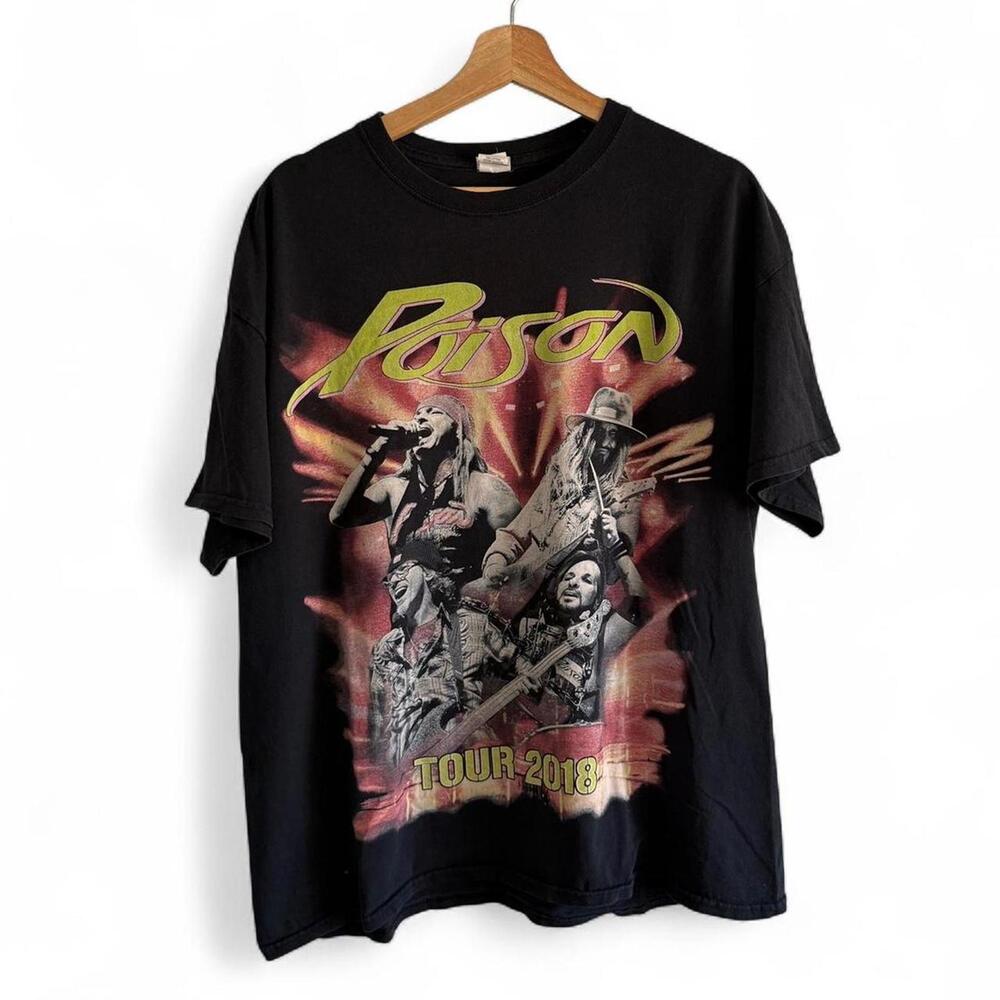 2018 Poison Nothin But A Good Time Tour Shirt XL